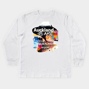 Auckland AKL Kids Long Sleeve T-Shirt